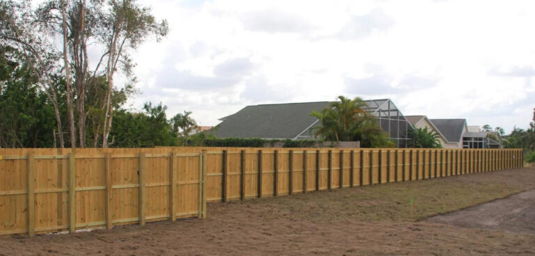 Wooden Fence For Client Property