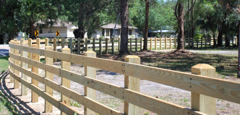Wooden Post Fence