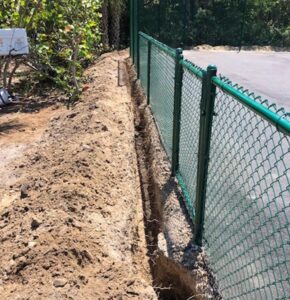Chain Link Fence Green Vinyl