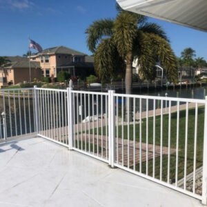 White Aluminum Fence